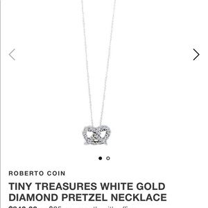 Roberto Coin 8k Gold Pretzel Necklace 